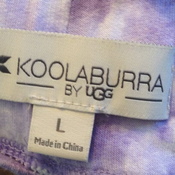 Koolaburra by Ugg Tie-Dye Pattern Jogger Lounge Pants Purple Large - Picture 4 of 5